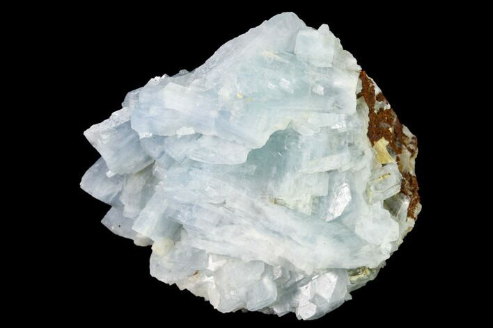 Tabular, Blue Barite Crystal Cluster - Spain #168429